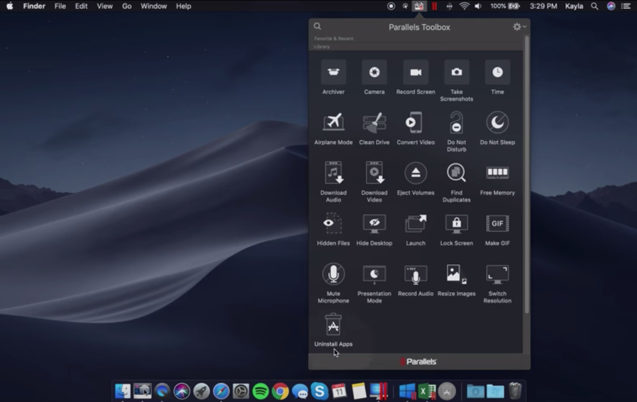 uninstall parallel desktop mac