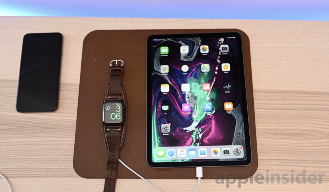 2018 iPad Pro charging Apple Watch