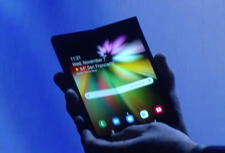 This is Samsung's foldable phone with its Infinity Flex Display