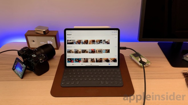 Nikon Z7 connected to iPad Pro over USB-C