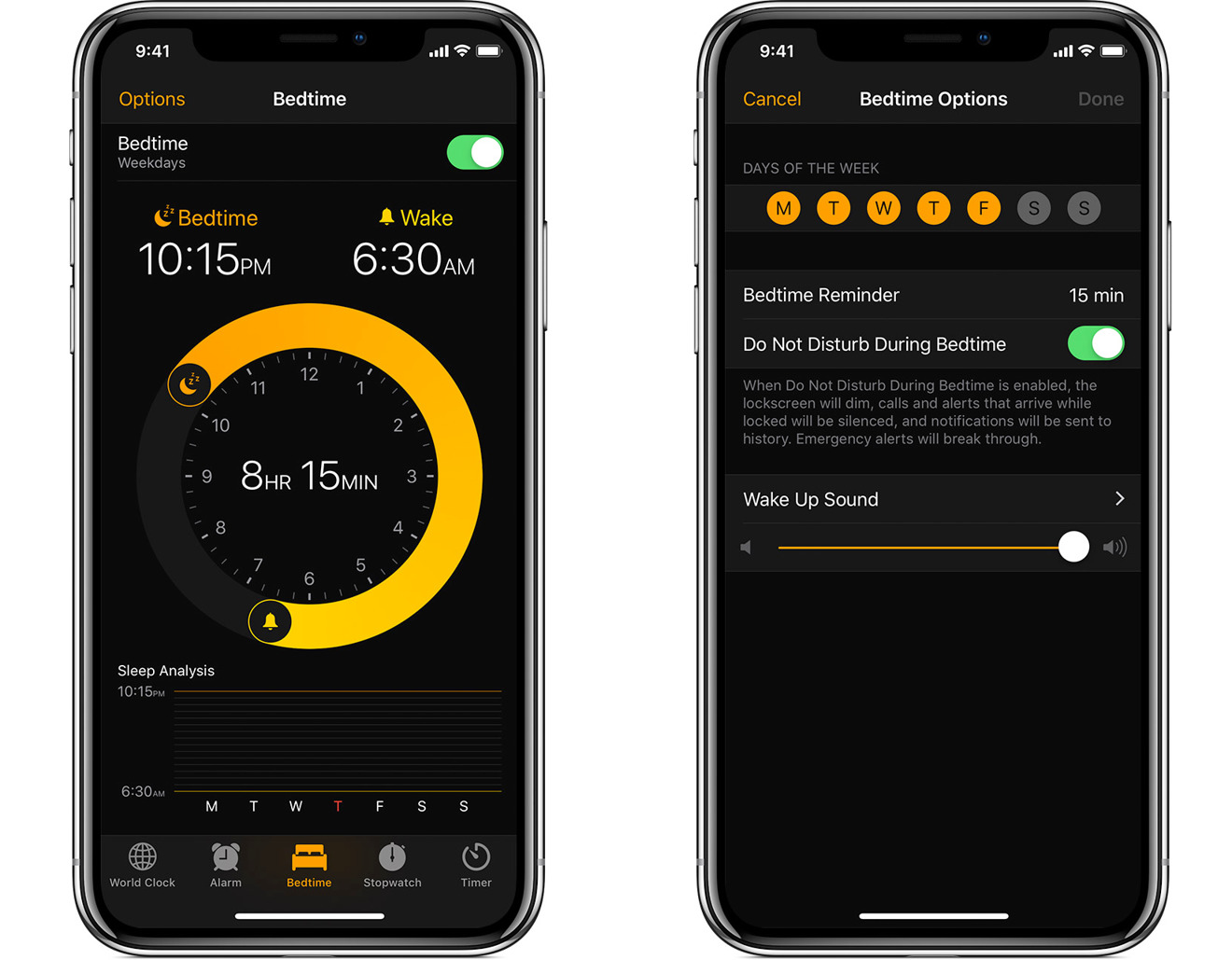 iPhone alarms could automatically change to give users a full night's