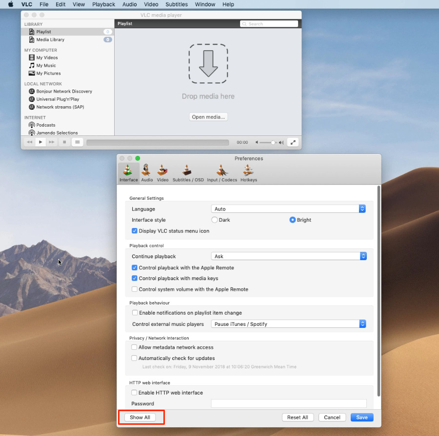 Vlc Player For Mac Os Mojave