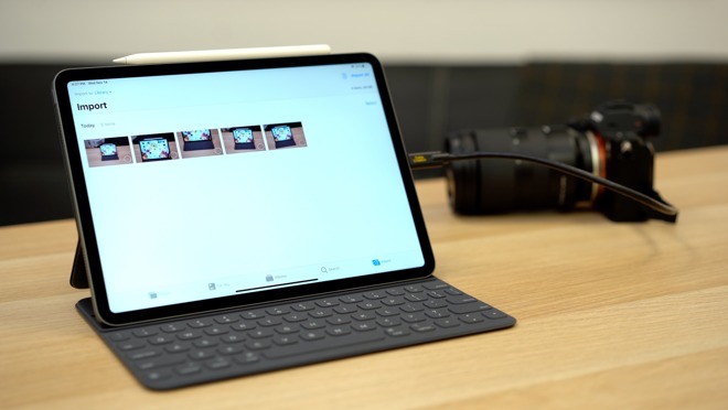 11-inch iPad Pro Connected to camera
