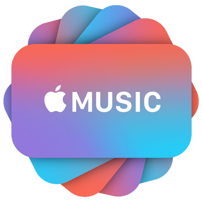 Apple Music gift cards