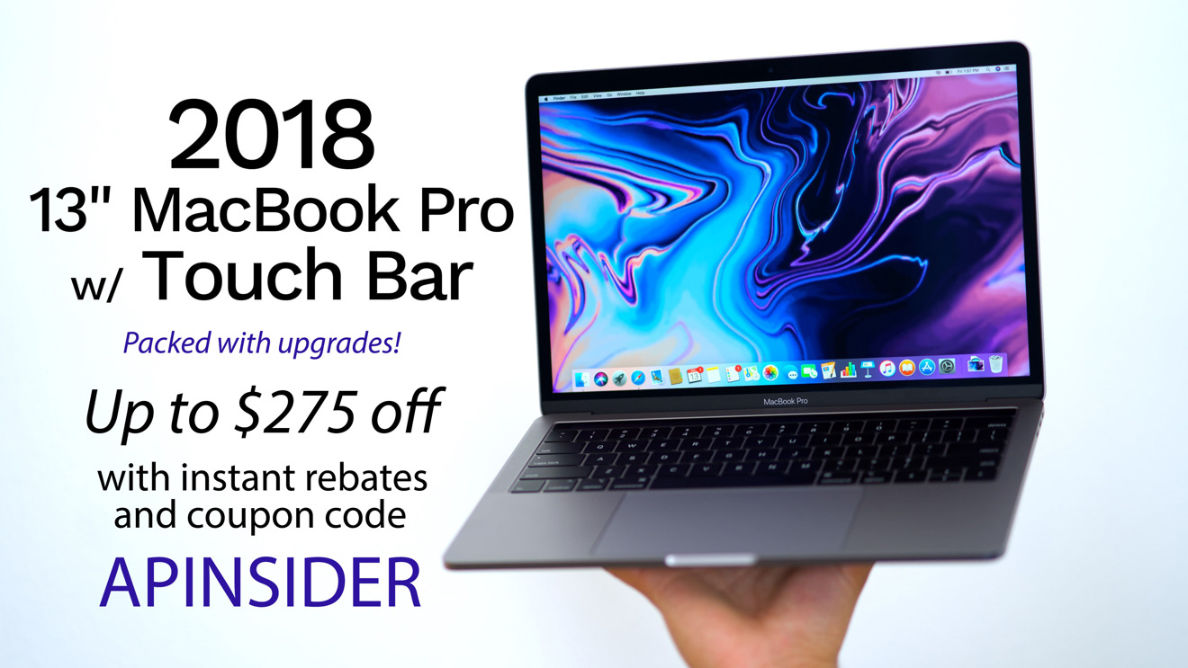 Apple 2018 13 inch MacBook Pro with TouchBar