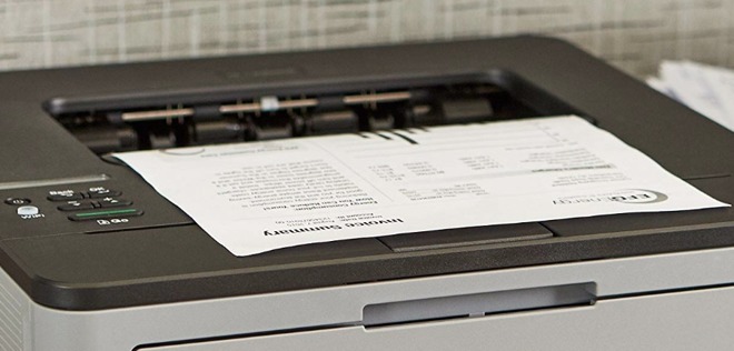 Printing text pages on a Brother printer