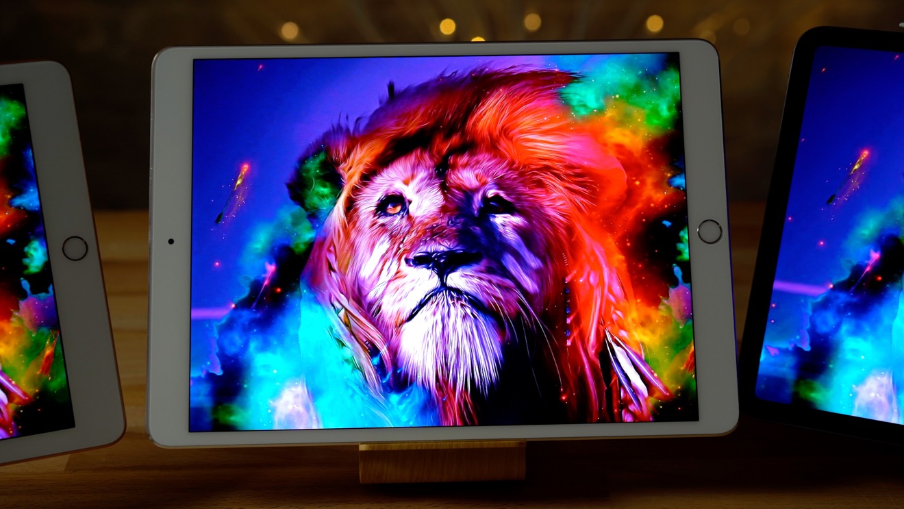 The vivid colors of the iPad Pro display