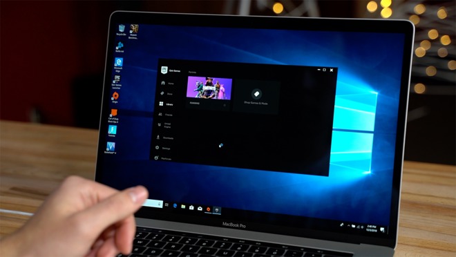 Testing How Well The Vega 20 Equipped Macbook Pro Runs Fortnite In - launching fortnite on the vega 20 macbook pro in windows 10