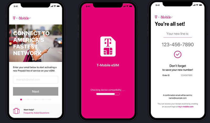 T Mobile previews eSIM activation app for iPhone ahead of December