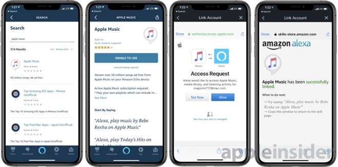 Can i play my store apple music through alexa