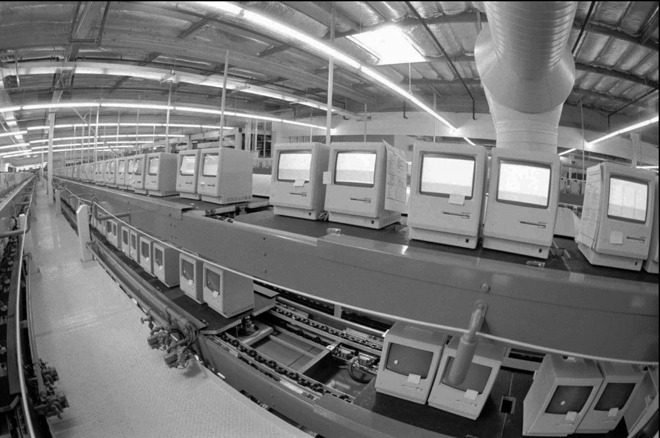 A factory in Milpitas, Calif., circa 1984.