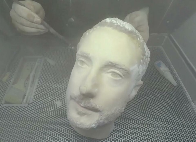 A 3D-printed head used to test smartphone facial recognition systems (via Forbes)