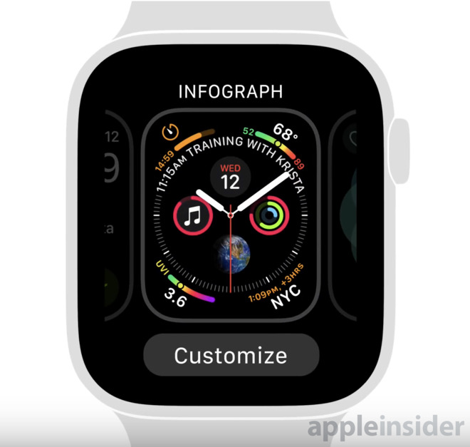 Apple Watch face from tutorial video