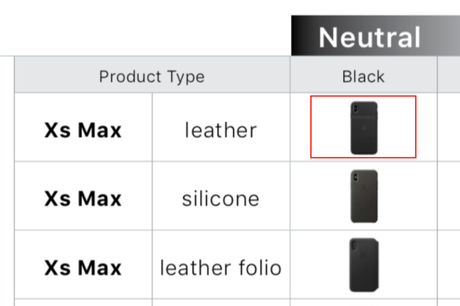 photo of iPhone XS & iPhone XS Smart Battery case leaks out in Apple marketing document image