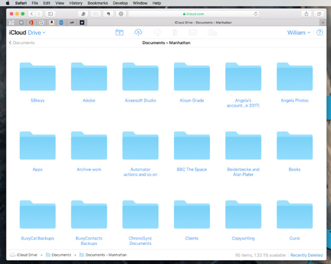 With iCloud's Desktop & Documents feature, you can have all your work with you on the holidays. Yay.