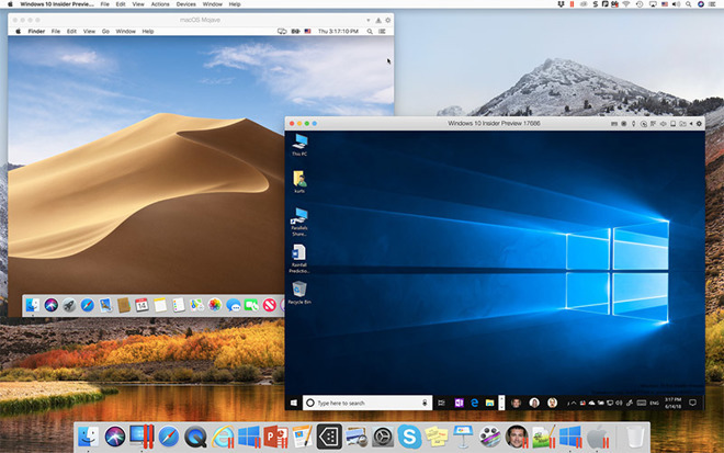 Parallels Desktop 14 running Windows 10.