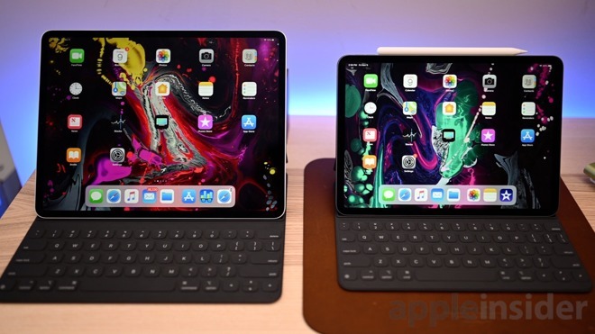 New iPad Pro models with keyboards (sold separately)
