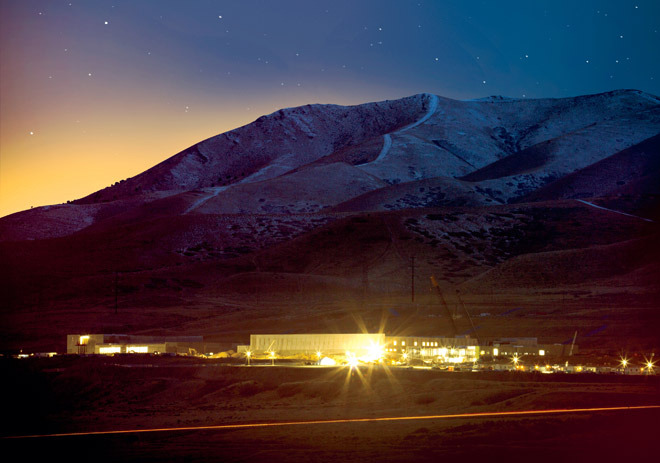 A clandestine NSA data center in Utah.