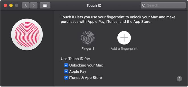 Setting up Touch ID later (credit: Apple)