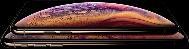 Detail from the infamously leaked iPhone XS and XS Max images