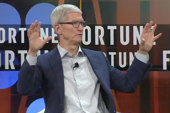 Tim Cook says it's never about the money at Apple