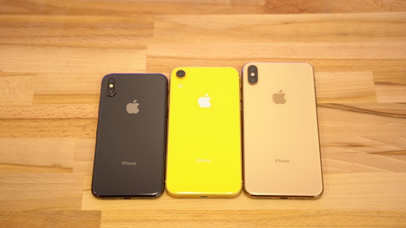The iPhone XS, iPhone XR, and iPhone XS Max
