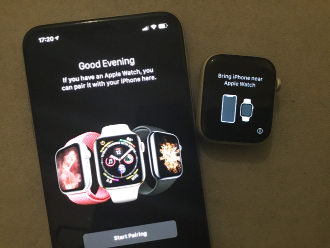 Place your Apple Watch next to your iPhone and a huge amount of the setup work is automatically done for you