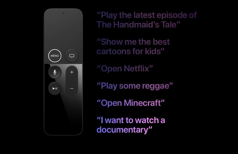 Some things you can ask Siri on Apple TV (Source: Apple)