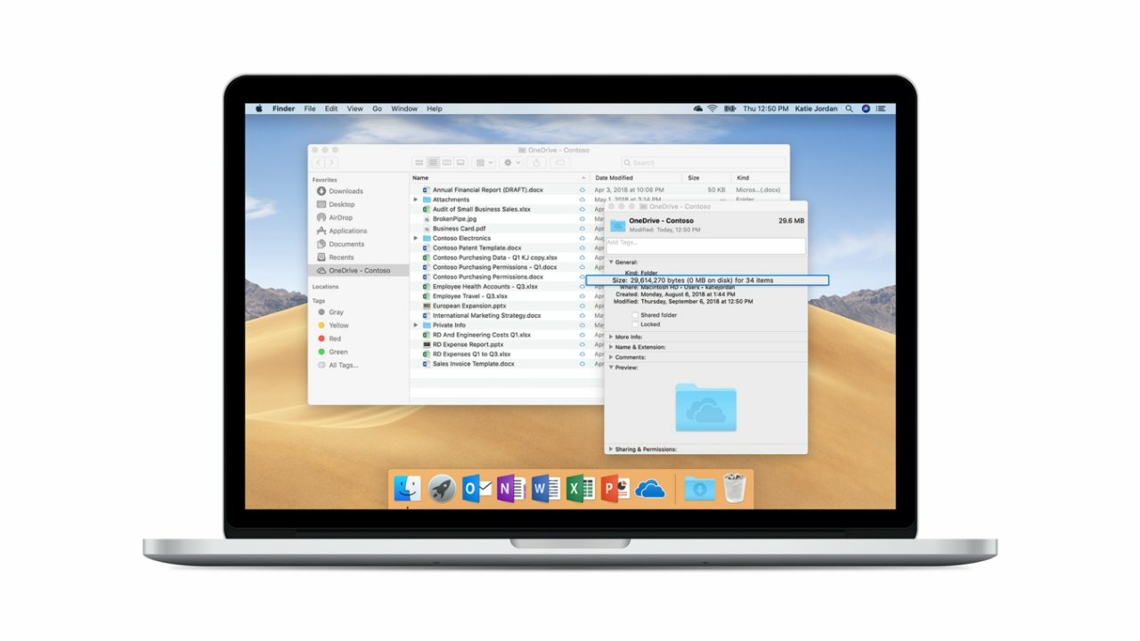 mac onedrive for business