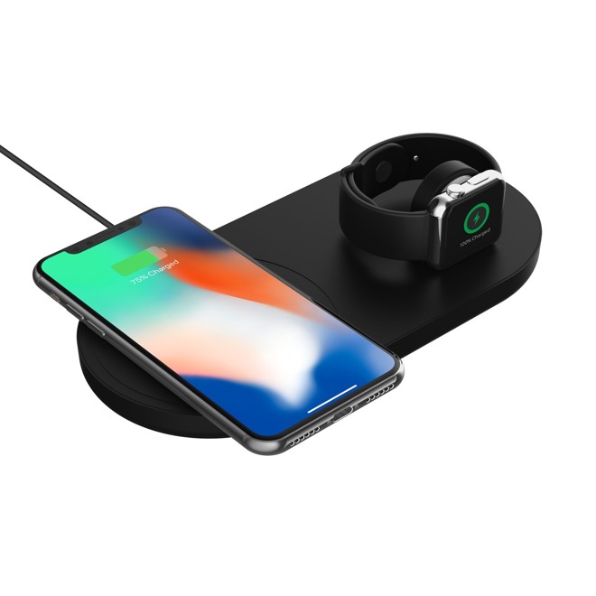 Griffin PowerBlock Fast Wireless Charging Pad with Apple Watch Dock