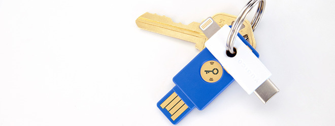 Lightning and USB-C YubiKey prototype