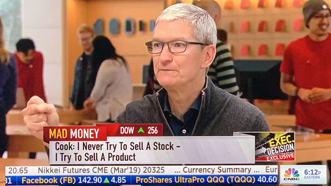 Apple CEO Tim Cook appears on CNBC's Mad Money.