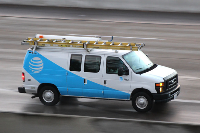 AT&T carrier van