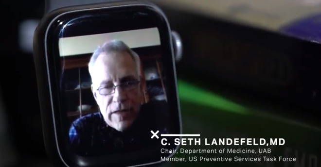 Dr Landefeld -- on an Apple Watch