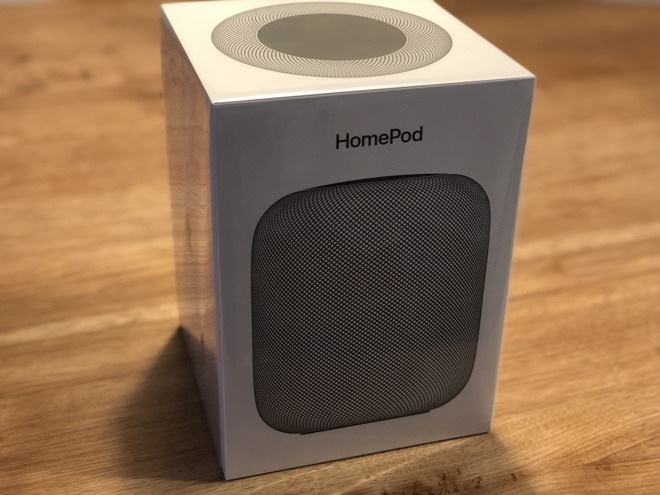 Apple HomePod packaging