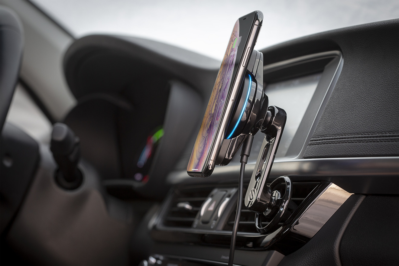 photo of Scosche introduces trio of wireless charging mounts for the car and home image