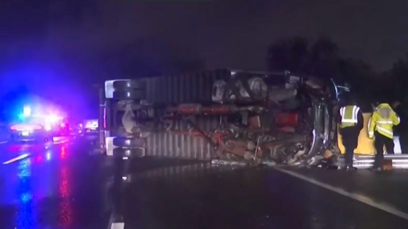 photo of Truck carrying secured Apple payload crashes in San Jose, killing one image