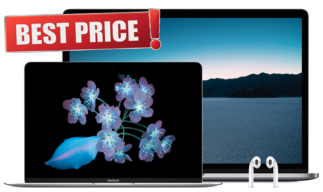 Today&#39;s best deals: 12&quot; MacBooks (512GB) $999; $225 off Vega 20 15&quot; MacBook Pros; AirPods back ...