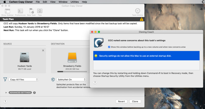 carbon copy cloner for mac clone boot hard drive