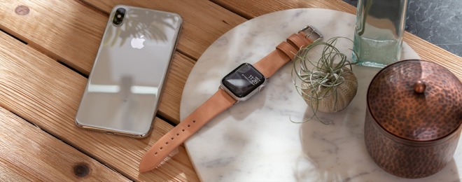 Nomad natural leather Apple Watch Modern Strap