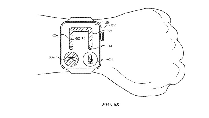 The two corner U-shaped path variant in the Apple Watch tilt control patent application