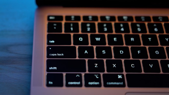 Backlighting on the 2018 MacBook Air keyboard
