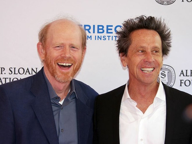 Ron Howard (left) with Brian Grazer (via David Shankbone/Wikipedia)