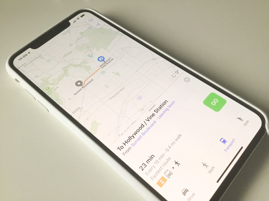 Using Apple Maps to navigate the LA Metro