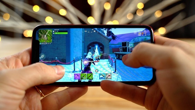 Fortnite on the iPhone XR