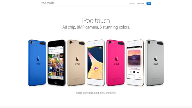 Apple's current iPod Touch lineup