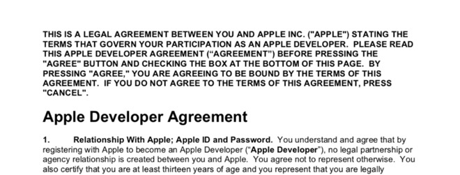 It's not as if Facebook could've mislaid its copy of Apple's terms and conditions