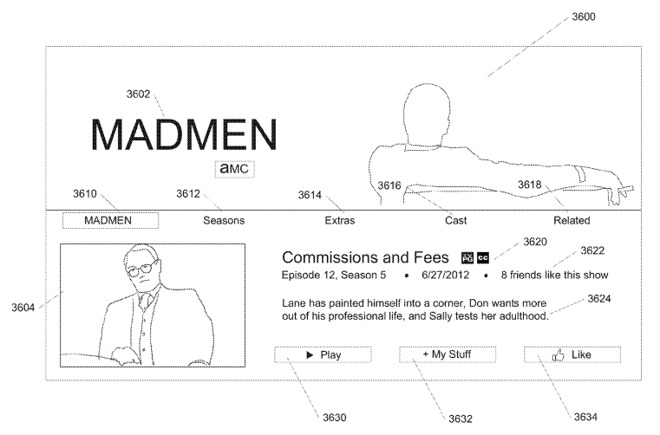 A landing page for a TV series in Apple's proposed interface