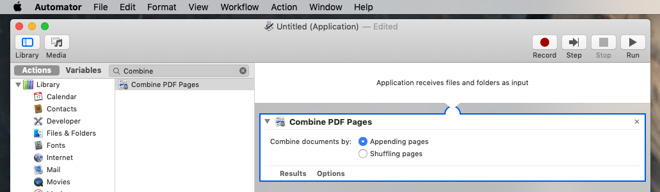 Combine multiple PDFs into one