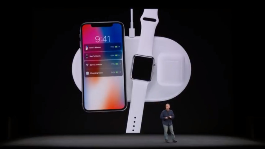 Phil Schiller previews the AirPower wireless charging pad in September 2017